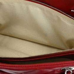 Pre Owned حقيبة شانيل حمراء جلد عجل تايملس سي سي بسلسلة للكتف