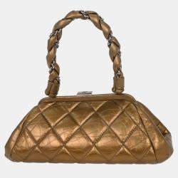 مملوكة مسبقًا Chanel Gold Calfskin Handbag