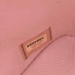 Pre Owned حقيبة شانيبل ميدالية جلد عجل وردي للتسوق