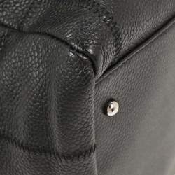 Pre Owned حقيبة شانيل شوكو بار جلد عجل أسود