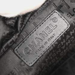 Pre Owned حقيبة شانيل شوكو بار جلد عجل أسود