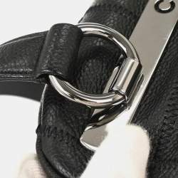 Pre Owned حقيبة شانيل شوكو بار جلد عجل أسود