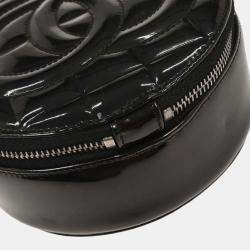 Pre Owned Chanel Black Patent Leather Handbag