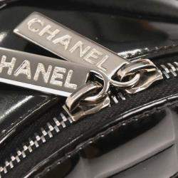 Pre Owned Chanel Black Patent Leather Handbag