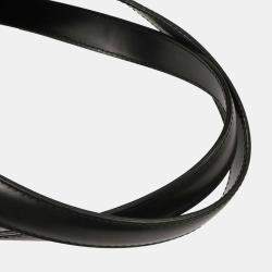 مملوكة مسبقًا حقيبة شانيل سوداء نسيج جاكار نايلون خط سفر توت