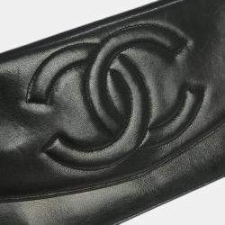 مملوكة مسبقًا Chanel Black Lambskin Wallet Purse