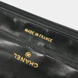 مملوكة مسبقًا Chanel Black Lambskin Wallet Purse