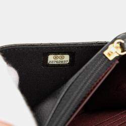 مملوكة مسبقًا Chanel Black CC Quilted Caviar Wallet on Chain