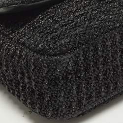 مملوكة مسبقًا Chanel Summer Nights Mini Black Woven Patent Leather Flap Bag