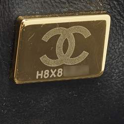 مملوكة مسبقًا Chanel Summer Nights Mini Black Woven Patent Leather Flap Bag