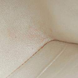 مملوكة مسبقًا Chanel Matelasse 25 Coco Mark Double Flap Chain Shoulder Bag Handbag White Lambskin