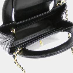 Pre Owned Chanel Black Leather Handbag