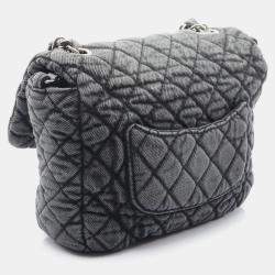 مملوكة مسبقًا حقيبة كتف شانيل ماتالاسيه دنيم رمادية