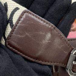 Pre Owned حقيبة كتف شانيل كوكو مارك مطرزة شامواه