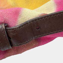 Pre Owned حقيبة كتف شانيل كوكو مارك مطرزة شامواه