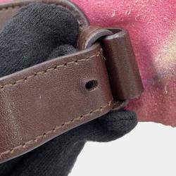 Pre Owned حقيبة كتف شانيل كوكو مارك مطرزة شامواه