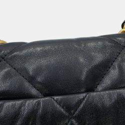 Pre Owned Chanel 19 Matelasse Lambskin Leather Shoulder Bag