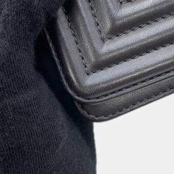 Pre Owned Chanel Chain Shoulder Bag With Coco Mark Boy