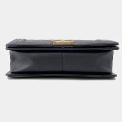 Pre Owned Chanel Chain Shoulder Bag With Coco Mark Boy