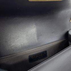 Pre Owned Chanel Chain Shoulder Bag With Coco Mark Boy