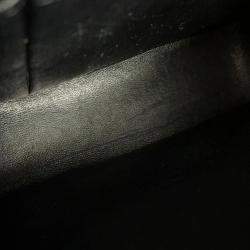 Pre Owned حقيبة شانيل ماتيلاسي بطبعة كوكو سلسلة مزدوجة كتف قماش 25 أسود