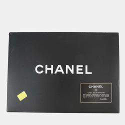 Pre Owned حقيبة شانيل ماتيلاسي بطبعة كوكو سلسلة مزدوجة كتف قماش 25 أسود