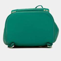 مملوكة مسبقًا حقيبة ظهر ش انيل ماتلاسي كوكو علامة خضراء جلد كافيار