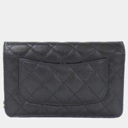 Pre Owned Chanel Timeless Classic Line Chain Wallet