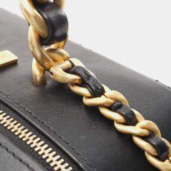 Pre Owned حقيبة كتف شانيل ماتيلسي جلد الخروف أسود