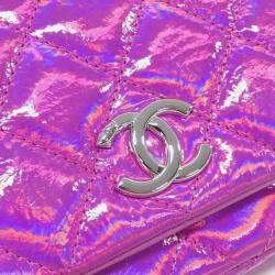 مملوكة مسبقًا حقيبة شانيل كتف جلد زهري