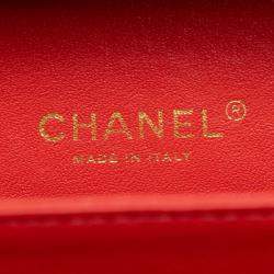 مملوكة مسبقًا Chanel Matelasse Coco Mark Cc Figurine Handbag Pink Caviar Skin