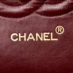 Pre Owned Chanel Coco Mark Matelasse 25 Double Flap Chain Shoulder Bag In Black Lambskin