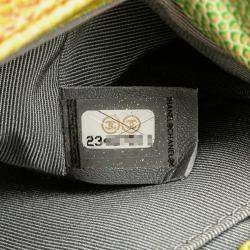 Pre Owned Chanel Boy Chanel Coco Mark Chain Shoulder Bag In Multicolored Caviar Skin