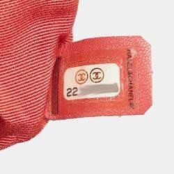 Pre Owned حقيبة ظهر شانيل ماتيلس كوكو مارك سلسلة حمراء جلد ا لغنم