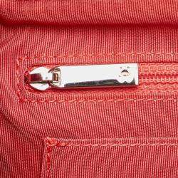 Pre Owned حقيبة ظهر شانيل ماتيلس كوكو مارك سلسلة حمراء جلد الغنم