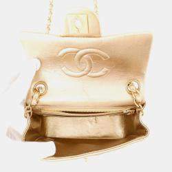 مملوكة مسبقًا Chanel Chain Shoulder Bag Mini Matelasse 18 Coco Mark Lambskin
