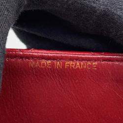 Pre Owned Chanel Chain Shoulder Bag Mini Matelasse Coco Mark Lambskin Mato