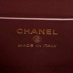 مملوكة مسبقًا حقيبة شانيل سلسلة الكتف كلاسيك ماتيللاسي جلد حبيبي أسود