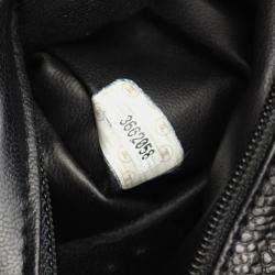 مملوكة مسبقًا Chanel Coco Mark Backpack Bag In Grained Calf Leather Black