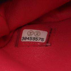 Pre Owned حقيبة كتف شانيل ماتيلسيه جلد حمل باللون الوردي