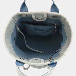 Pre Owned Chanel Deauville Coco Mark Small Tote Bag