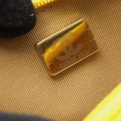 Pre Owned حقيبة كتف شانيل ماتيلسي جلد ناعم أصفر