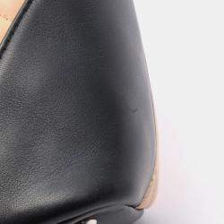 Pre Owned حقيبة توت شانيل كامبون لاين صغيرة جلد وردي وأسود