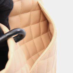 Pre Owned حقيبة توت شانيل كامبون لاين صغيرة جلد وردي وأسود