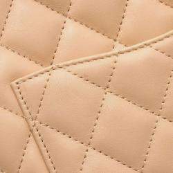 Pre Owned حقيبة توت شانيل كامبون لاين صغيرة جلد وردي وأسود