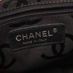 Pre Owned حقيبة توت شانيل كامبون لاين صغيرة جلد وردي وأسود