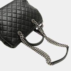 مملوكة مسبقًا Chanel 31 Rue Cambon Handbag Chain Shoulder Bag Black Lambskin