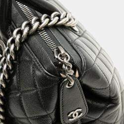 مملوكة مسبقًا Chanel 31 Rue Cambon Handbag Chain Shoulder Bag Black Lambskin