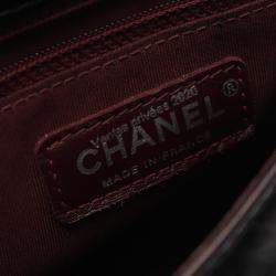 Pre Owned حقيبة شانيل سوداء جلد بمقبض علوي وحزام على الكتف ماتالاسيه