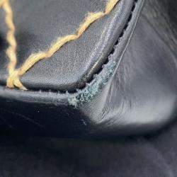 Pre Owned Chanel Chain Shoulder Bag Matelasse Coco Mark Wild Stitch Double Lambskin Black